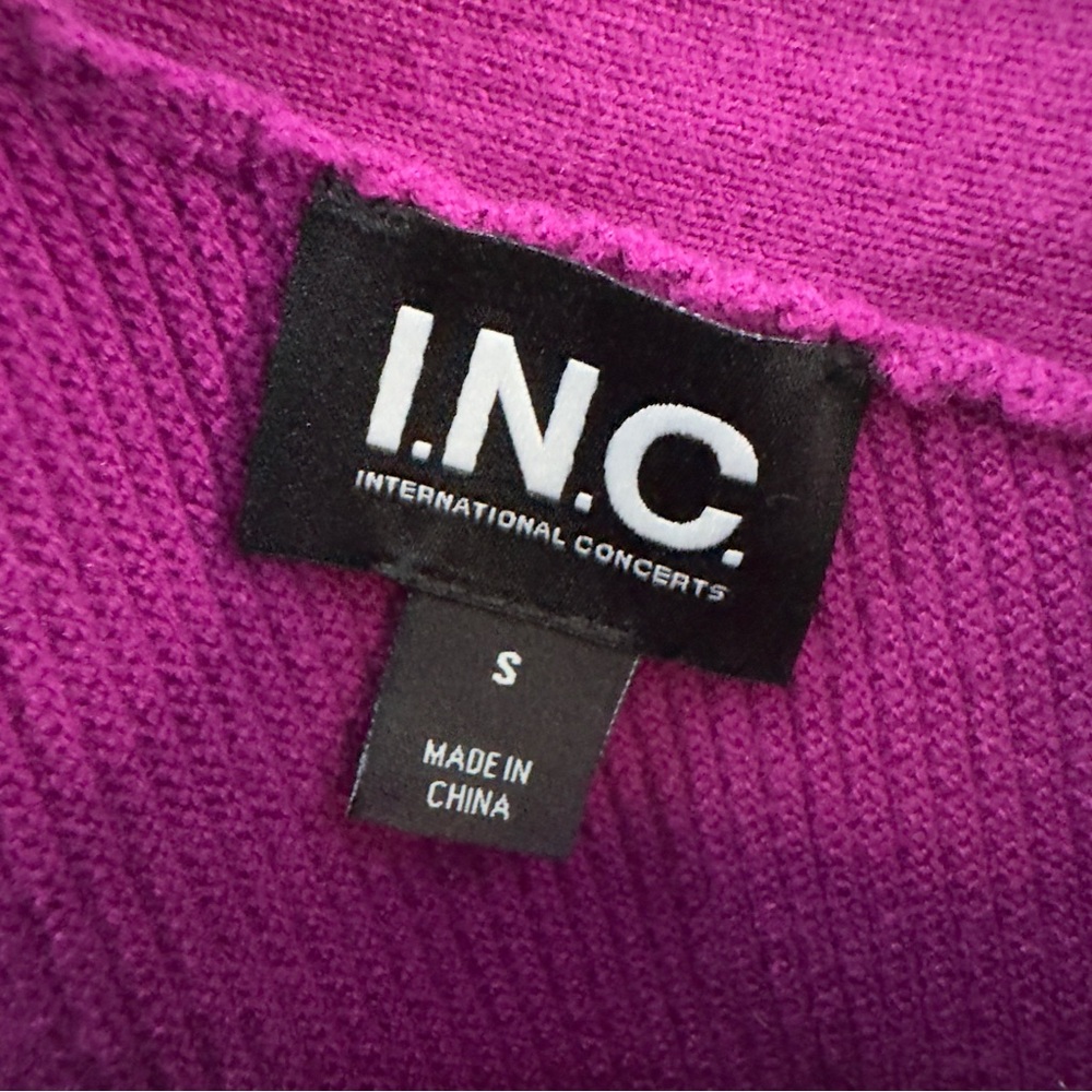 INC Purple Stretch Knit Tank Top Womens Small - Picture 4 of 7